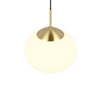 Rippvalgusti Trio Lighting Fomento messing / valge 230V E27 IP20