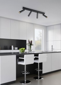 Spotlight Trio Lighting Ambala 4 black 22W 2000lm CRI80 IP20 switch dimmer 2300K, 3000K, 4000K 3CCT