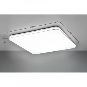 Plafondi Trio Lighting Blanca valkoinen 46W 5400lm IP20 switch dimmer 3000K lämmin valkoinen