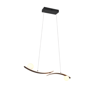 Rippvalgusti Trio Lighting Napoli must / valge 37W 3200lm CRI80 IP20 switch dimmer 2300K, 3000K, 4000K 3CCT