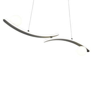 Rippvalgusti Trio Lighting Napoli must / valge 37W 3200lm CRI80 IP20 switch dimmer 2300K, 3000K, 4000K 3CCT