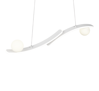 Rippvalgusti Trio Lighting Napoli valge 27W 3200lm CRI80 IP20 switch dimmer 2300K, 3000K, 4000K 3CCT