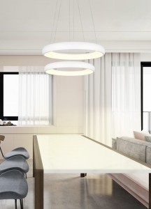 Rippvalgusti Trio Lighting Cardona valge 29W 3300lm CRI80 IP20 switch dimmer 2300K, 3000K, 4000K 3CCT