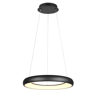 Riippuvalaisin Trio Lighting Cardona musta 38W 4400lm CRI80 switch dimmer 2300K, 3000K, 4000K 3CCT