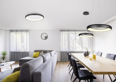 Riippuvalaisin Trio Lighting Cardona musta 38W 4400lm CRI80 switch dimmer 2300K, 3000K, 4000K 3CCT