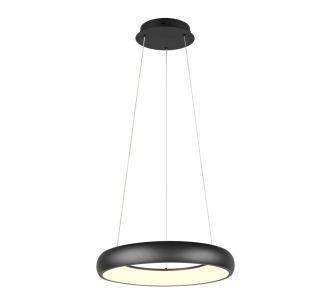 Riippuvalaisin Trio Lighting Cardona musta 29W 3300lm CRI80 IP20 switch dimmer 2300K, 3000K, 4000K 3CCT