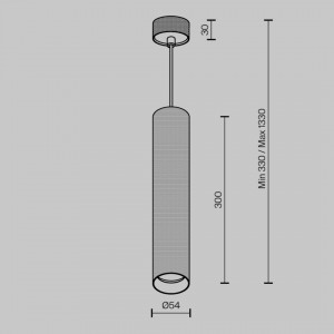 Rippvalgusti Maytoni Artisan valge 230V 10W GU10 IP20