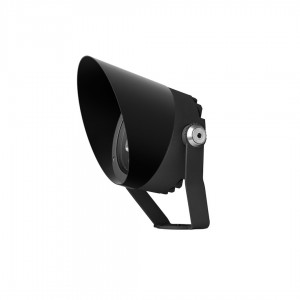 Floodlight Liralighting Piston 140 black 17W 2191lm 10° IP67 3000K warm white