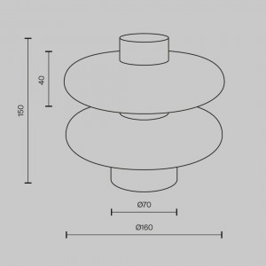 Table lamp Maytoni Nuvem brown 5W 850lm IP20 3000K warm white