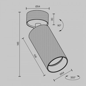 Spotlight Maytoni Artisan black GU10