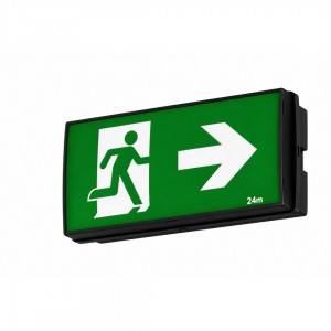 Emergency light Prolumen EXIT X3B AT 3h black 230V 2.5W 200lm 120° IP65 750