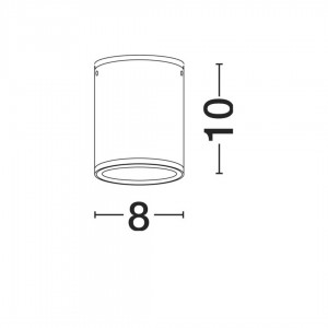 Spotvalaisin Nova Luce Lumina valkoinen 9W 716lm 18° IP65 3000K lämmin valkoinen