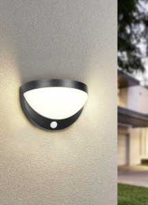 Facade luminaire Trio Lighting Cobre black 5V 8W 850lm IP44 4000K pure white