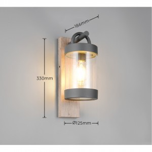 Фасадный светильник Trio Lighting Sambesi E27 IP44