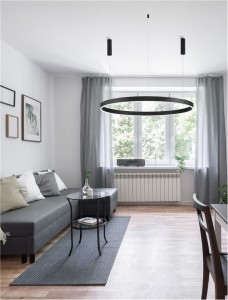 Pendant lamp Nova Luce Motif black 72W 5250lm IP20 DIMMABLE 3000K warm white