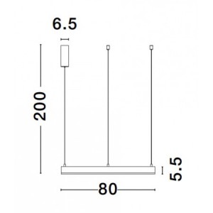 Rippvalgusti Nova Luce Motif messing 50W 3684lm IP20 TRIAC 2700K-6000K soe + külm valge