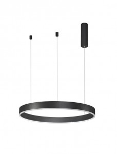 Riippuvalaisin Nova Luce Motif musta 80W 6000lm IP20 TRIAC 2700K-6000K