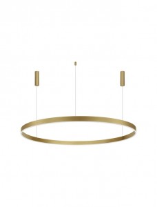 Riippuvalaisin Nova Luce Motif kultainen 80W 6000lm IP20 TRIAC 3000K lämmin valkoinen