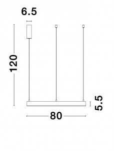 Pendant lamp Nova Luce Motif white 50W 3360lm IP20 TRIAC 3000K warm white