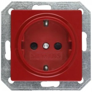 Розетка SIEMENS Delta i-system красный IP20