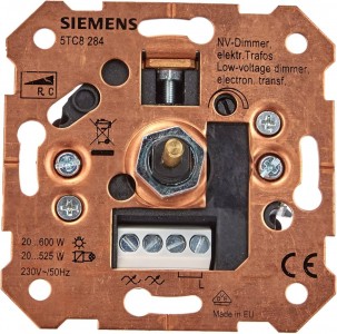 Dimmer SIEMENS Dimmerlüliti  elekt. trafole 10-600w   IP20