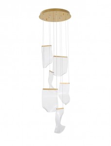 Pendant lamp Nova Luce Siderno transparent 39W 2470lm IP20 3000K warm white