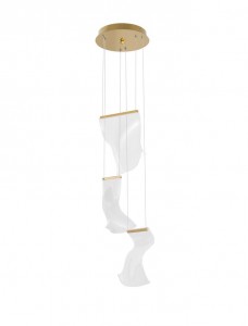 Pendant lamp Nova Luce Siderno transparent 16W 1193lm IP20 3000K warm white