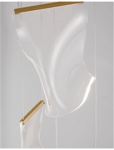 Rippvalgusti Nova Luce Siderno läbipaistev 16W 1193lm IP20 TRIAC 3000K soe valge