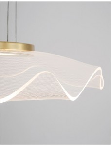 Rippvalgusti Nova Luce Siderno läbipaistev 30W 2046lm IP20 TRIAC 3000K soe valge