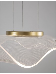 Rippvalgusti Nova Luce Siderno läbipaistev 30W 2046lm IP20 TRIAC 3000K soe valge