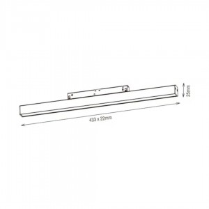 Siinivalgusti Karizma Luce Linea-Q1/Q2 L Opal ON/OFF valge 48V 28W 1700lm 90° IP20 930
