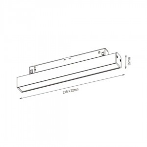 Siinivalgusti Karizma Luce Linea-Q1/Q2 S Opal ON/OFF valge 48V 14W 850lm 90° IP20 930