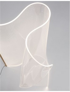 Floor lamp Nova Luce Siderno transparent 31W 2517lm IP20 3000K warm white