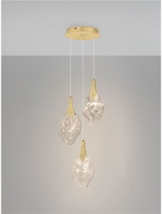 Rippvalgusti Nova Luce Bellina läbipaistev 10W 324lm IP20 3000K soe valge