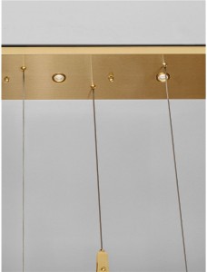 Rippvalgusti Nova Luce Bellina läbipaistev 24W 812lm IP20 3000K soe valge