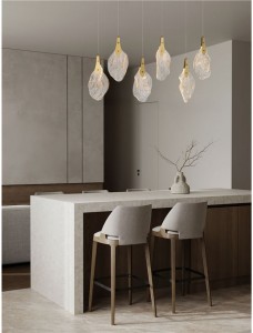 Rippvalgusti Nova Luce Bellina läbipaistev 24W 812lm IP20 3000K soe valge