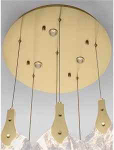 Rippvalgusti Nova Luce Bellina läbipaistev 24W 812lm IP20 3000K soe valge