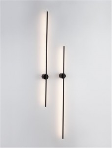 Wall light Nova Luce Aden black 20W 725lm 120° IP20 930