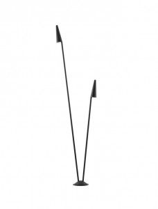 Pollarivalaisin Nova Luce Mabel 2 musta 17W 1190lm IP54 3000K lämmin valkoinen