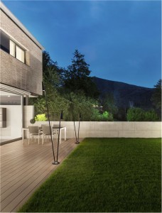 Bollard light Nova Luce Mabel 2 black 17W 1190lm IP54 3000K warm white