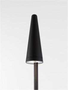 Pollarivalaisin Nova Luce Mabel musta 8,5W 590lm 36° IP54 3000K lämmin valkoinen