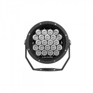 Floodlight Liralighting Piston 200 black 230V 25W 3012lm 10° IP65 DALI 830