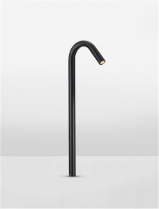 Bollard light Nova Luce Gream black 230V 5W 183lm 72° IP65 3000K warm white