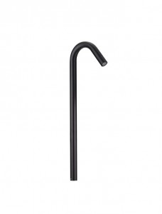 Bollard light Nova Luce Gleam black 230V 5W 183lm 72° IP65 3000K warm white