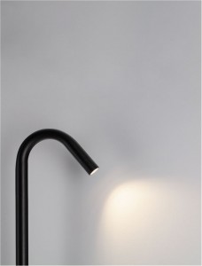 Pollarvalgusti Nova Luce Gleam must 230V 5W 183lm 72° IP65 3000K soe valge