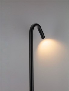 Pollarvalgusti Nova Luce Gleam must 230V 5W 183lm 72° IP65 3000K soe valge