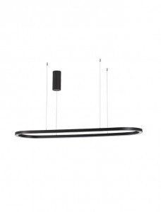 Bollard light Nova Luce Cuppe black 230V 56W 3360lm IP20 TRIAC 3000K warm white