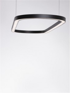 Bollard light Nova Luce Cuppe black 230V 56W 3360lm IP20 TRIAC 3000K warm white