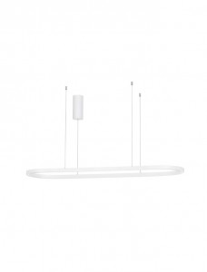 Bollard light Nova Luce Cuppe white 230V 56W 3360lm IP20 TRIAC 3000K warm white