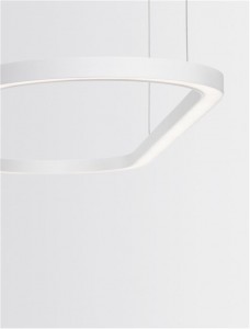 Bollard light Nova Luce Cuppe white 230V 56W 3360lm IP20 TRIAC 3000K warm white